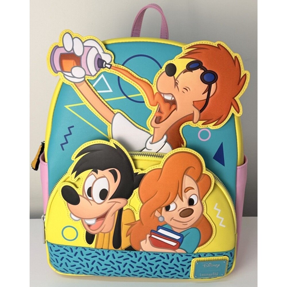 NEW Loungefly Disney A Goofy Movie 30th Anniversary Mini Backpack